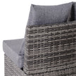 Half-round rattan sofa set – image 7