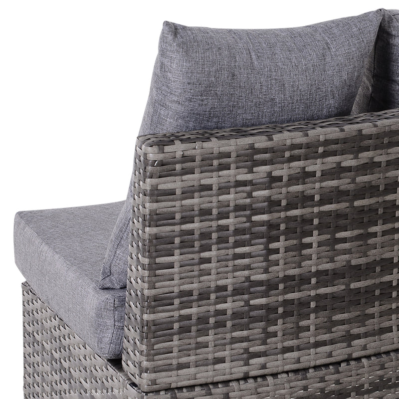 Half-round rattan sofa set – image 7