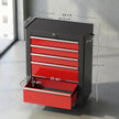 5-Drawer Lockable Rolling Tool Chest – Red – image 3 of 9
