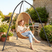 Outsunny Hammock Stand for Hanging Chair Adjustable Height Tripod Hammock Chair Stand Only with Chain, 150 kg Capacity – view 9