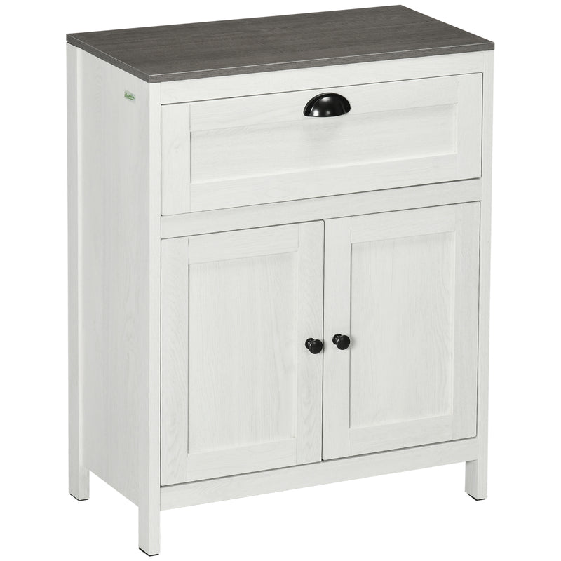 Bathroom floor cabinet with drawer – image 10