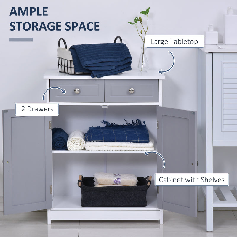 Traditional bathroom cabinet with drawers – image 4