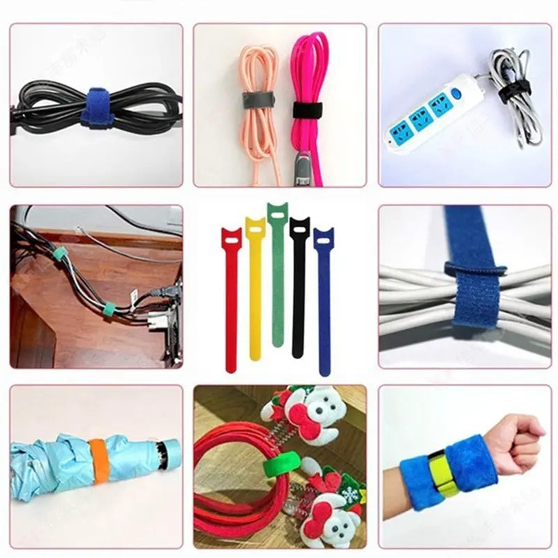 10 Reusable Nylon Cable Ties Organisers