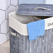 100L grey laundry hamper – image 9
