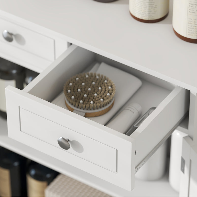 White 2-drawer bathroom cabinet – image 9
