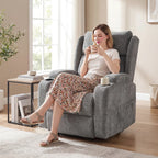 HOMCOM Power Lift Recliner Chair with Vibration Massage and Heat, Chenille Riser and Recliner Armchair for Elderly, Grey