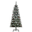 5ft pencil tree with berries and pine cones – image 10
