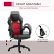 Faux leather swivel office chair – image 4