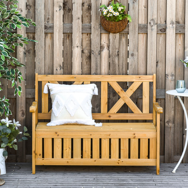 Yellow storage bench – image 2