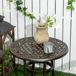 Bronze cast aluminium side table – image 7