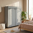 166 cm dark grey fabric wardrobe – image 8