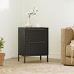 2-drawer fabric bedside chest – image 2