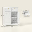 Bathroom floor cabinet with 2 drawers – image 3