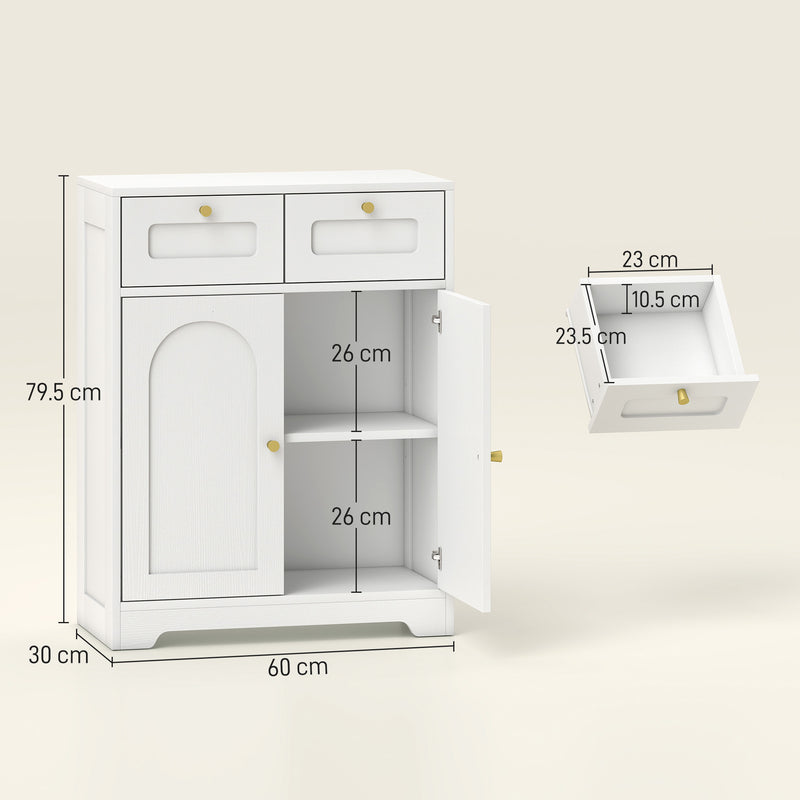 Bathroom floor cabinet with 2 drawers – image 3