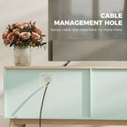 TV Stand Cabinet for Television up to 36 Inch, Modern TV Unit with 2 Doors, Entertainment Center with Adjustable Shelf
