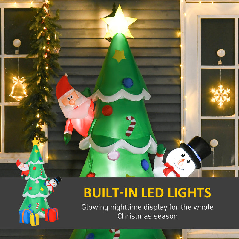 LED lighting on the 7ft inflatable Christmas tree