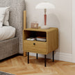 Bedside table with drawer and open shelf – image 8