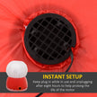 Built-in fan for inflating the display