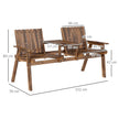 Garden loveseat with table – image 3
