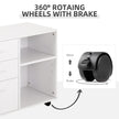 Mobile printer stand with drawers – image 5
