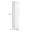 High gloss tall bathroom cabinet – image 3