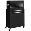 6-Drawer Rolling Tool Chest & Cabinet with Pegboard – Black – image 1 of 9