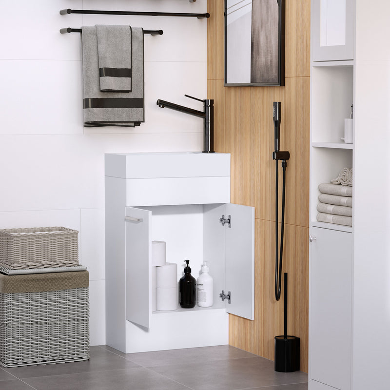 Vanity unit with ceramic basin – image 6