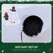 Built-in fan for inflating the display