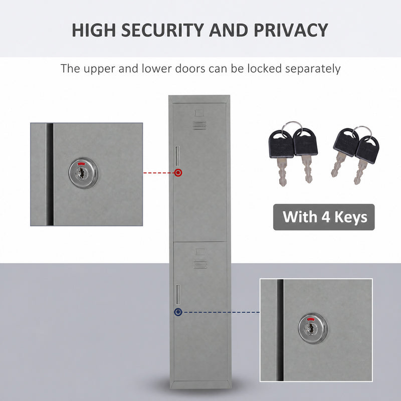 Grey steel locker cabinet – image 5