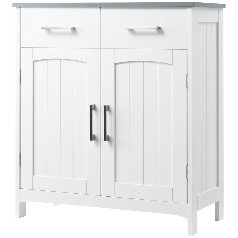 White 2-drawer bathroom cabinet – image 10