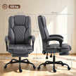 HOMCOM Executive Home Office Chair Reclining Function Footrest Computer Desk Chair High Back, Grey – view 3