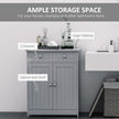 Grey 2-drawer bathroom cabinet – image 4