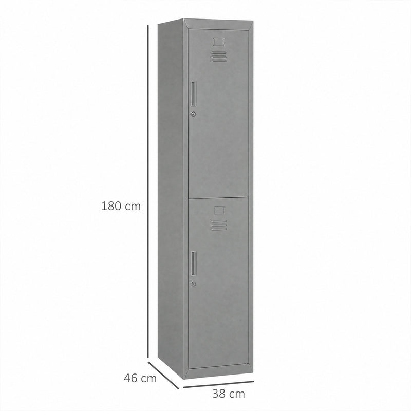 Grey steel locker cabinet – image 3