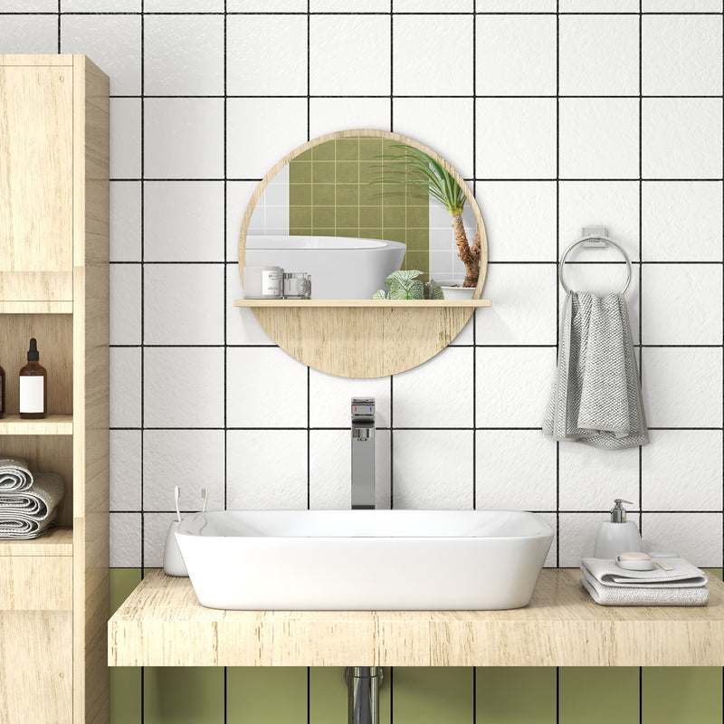 Round mirror with shelf – image 2