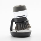 Press-On Kitchen Dish Cleaning Brush - Grey & Green