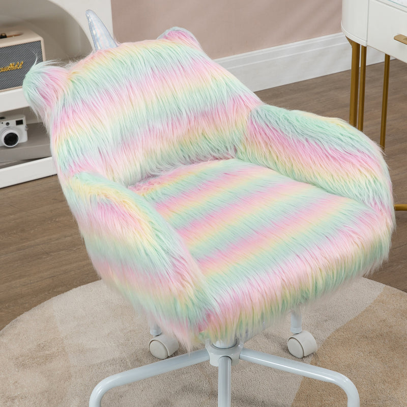 Fluffy unicorn desk chair – image 7