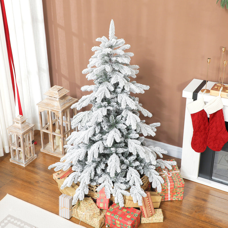 5ft super flocked Christmas tree – image 10