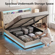 King ottoman bed with LED – image 4