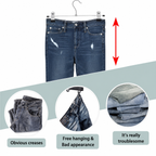 10pcs Non-slip Metal Clothes Hangers with Clips