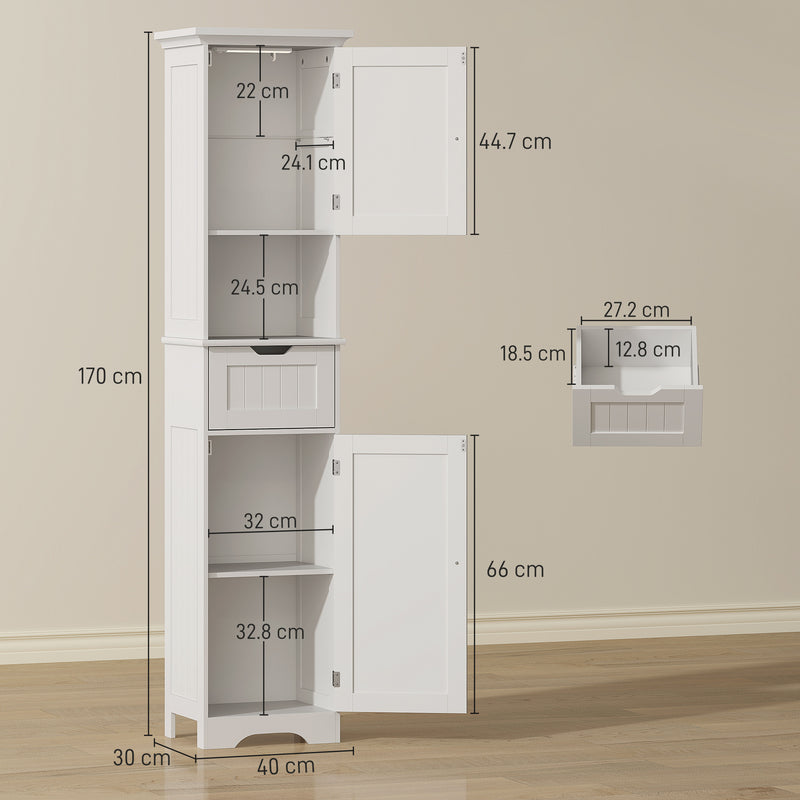 Tall bathroom cabinet with sensor lights – image 3