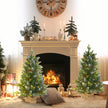 Set of 2 3ft pre-lit Christmas trees – image 2