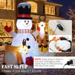 Built-in fan used to inflate the Christmas display