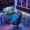 HOMCOM Corner L-Shape Computer Desk PC Workstation Writing Gaming Table Home Office – view 8