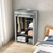 103 cm light grey fabric wardrobe – image 9