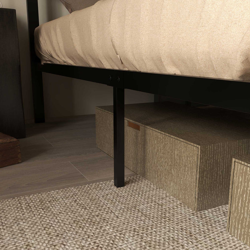 Industrial double bed, 31 cm underbed – image 7