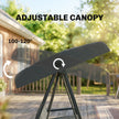 Dark grey 3-seater swing – image 7