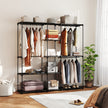 182 cm black open wardrobe – image 2