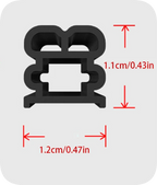 Thick Automotive Door Seal Strip For Noise Reduction