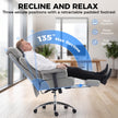 HOMCOM Big and Tall Office Chair, 250 kg Heavy Duty Executive Desk Chair with Adjustable Padded Armrests and High Back – view 6