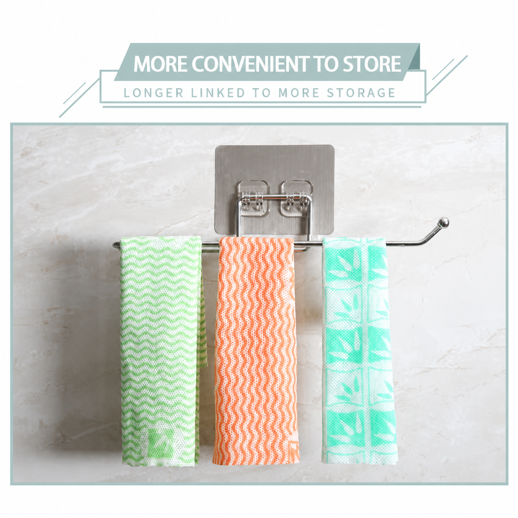 Wall-Mounted Punch-Free Kitchen Storage Rack